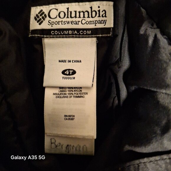 Columbia Toddler 4T Black Snow Bib Overalls - Picture 5 of 8